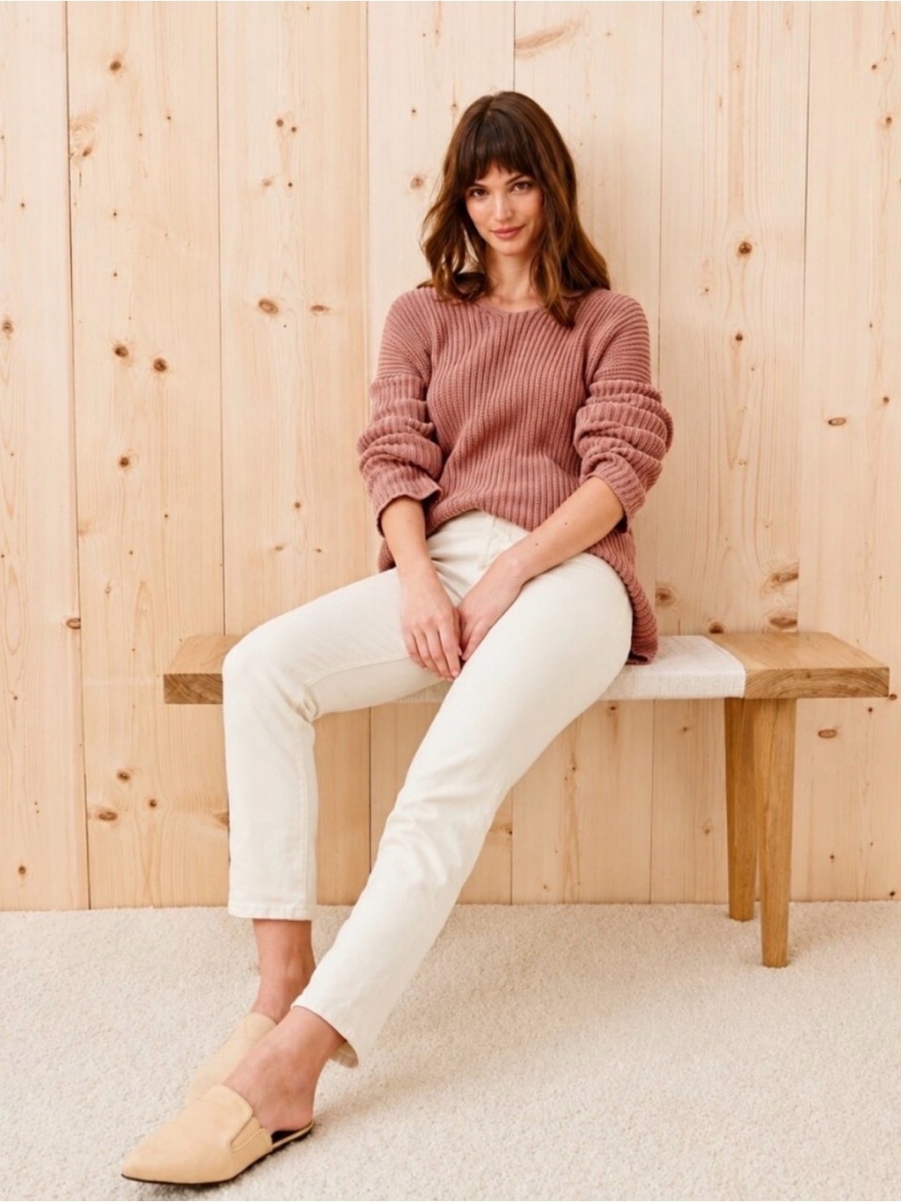 Jenni Kayne Black V-Neck Ribbed Knit Pullover - Picture 9 of 9